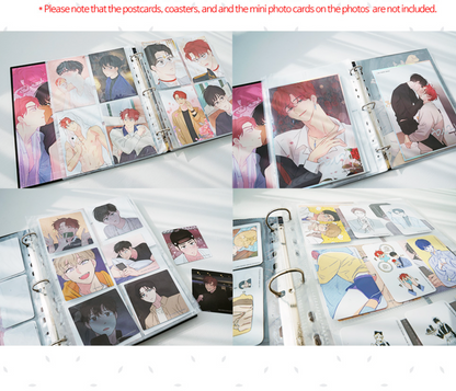 Author White Eared Collecting Binder + Postcards Set