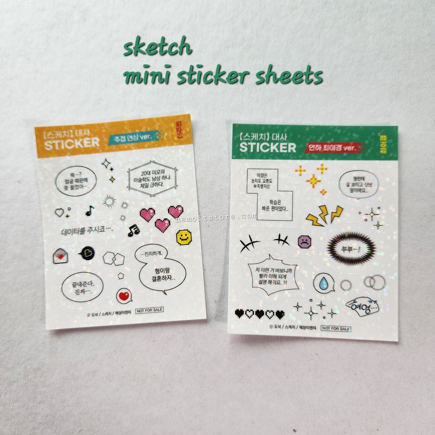 Sketch : Sticker sheets from Collab cafe