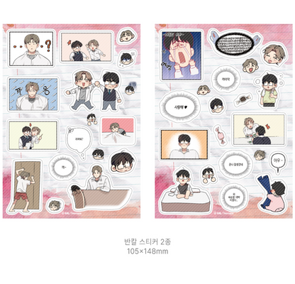 [out of stock][Collaboration cafe] Tell Me You Love Me × Lucky in Love : Half cut sticker set