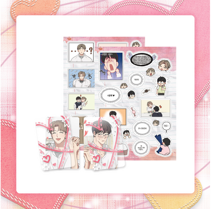 [Collaboration cafe] Tell Me You Love Me × Lucky in Love : Half cut sticker set