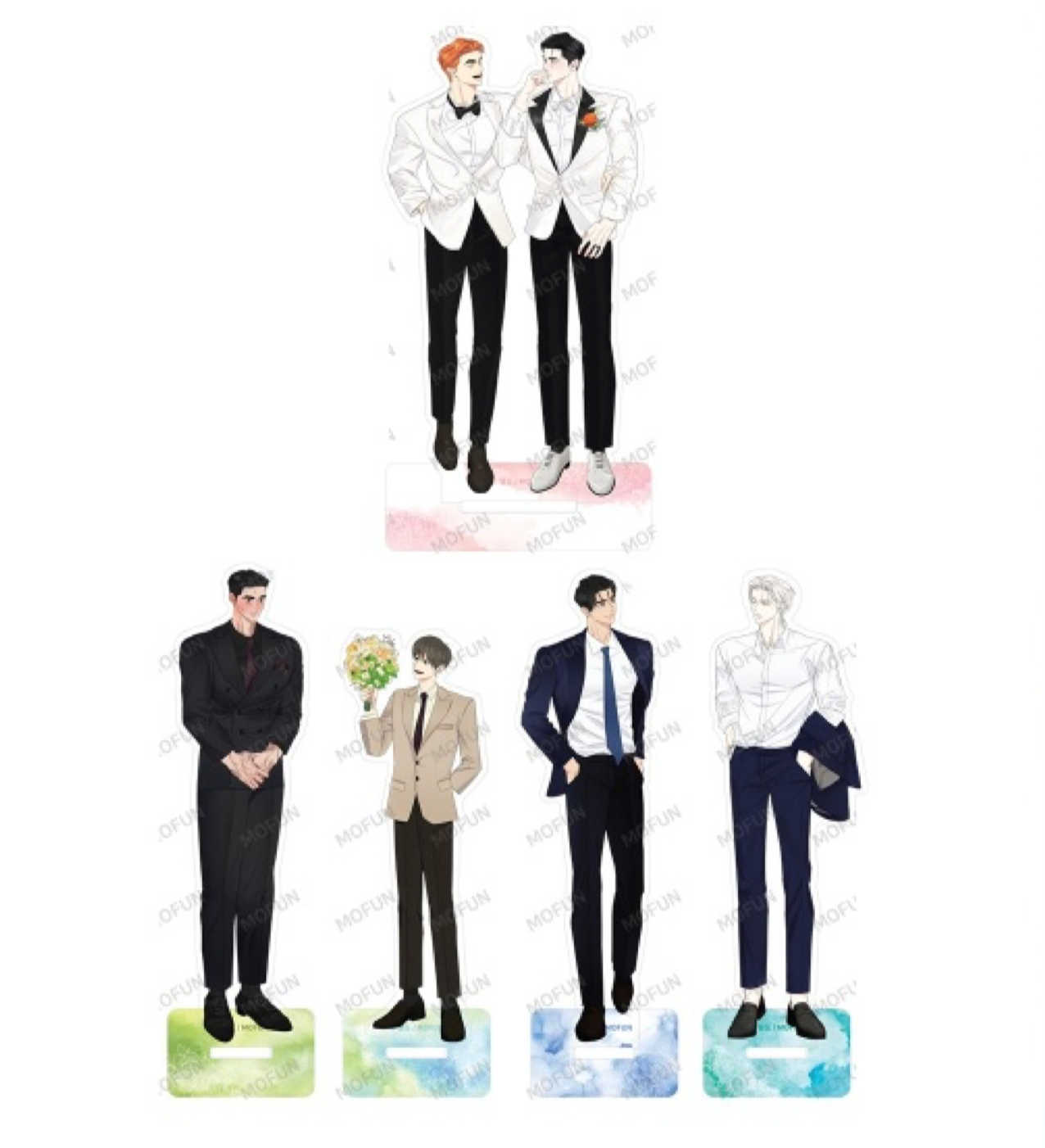 [out of stock][collaboration cafe] Topsy-Turvy : Acrylic Stand, 5 Designs