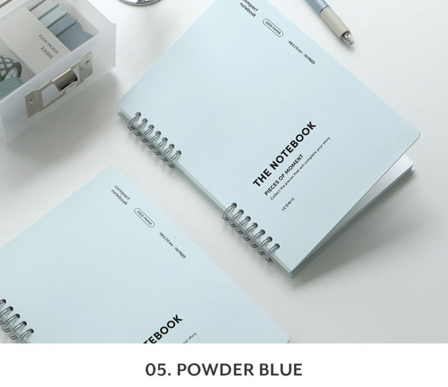 [New Version] ICONIC A5 compact notebook (4colors) Grid paper