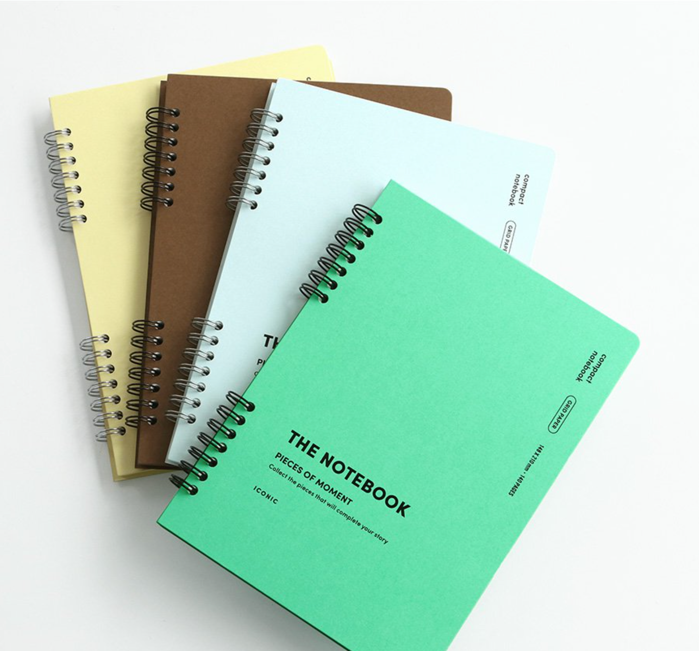 [New Version] ICONIC A5 compact notebook (4colors) Grid paper