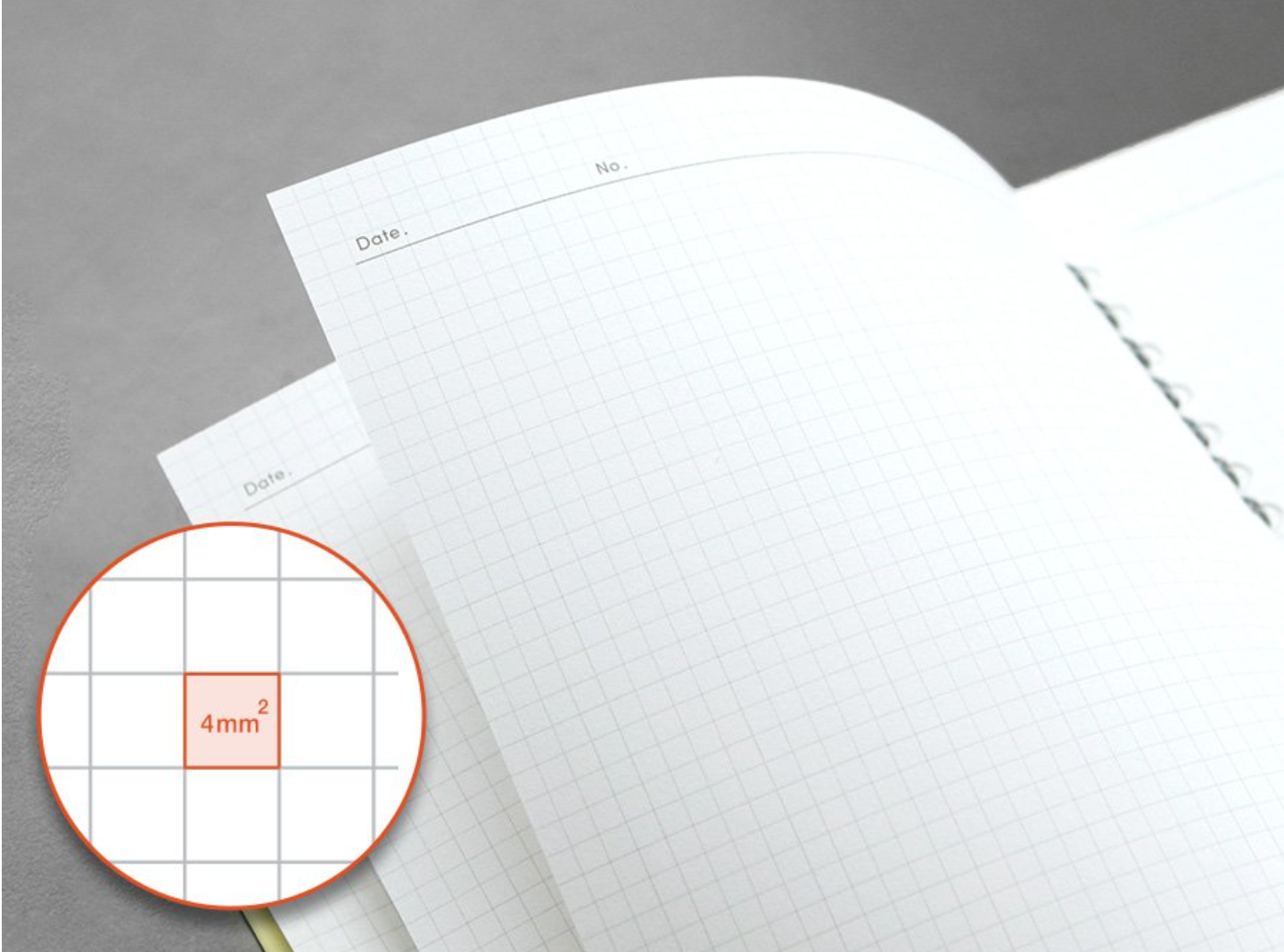 [New Version] ICONIC A5 compact notebook (4colors) Grid paper