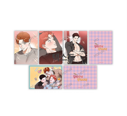 [closed][collaboration cafe] Hook Line and Sinker : Illustration art board set(4p)