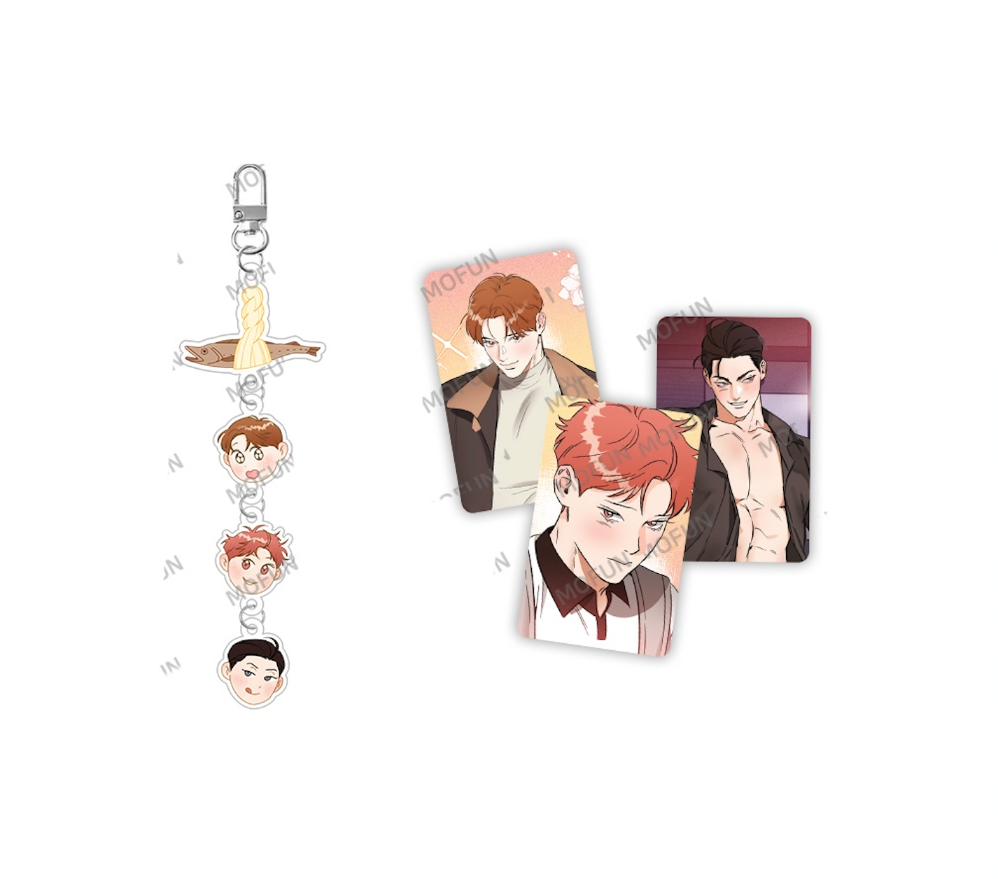 [closed][collaboration cafe] Hook Line and Sinker : Acrylic keyring set