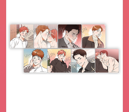 [closed][collaboration cafe] Hook Line and Sinker : 8 coasters set