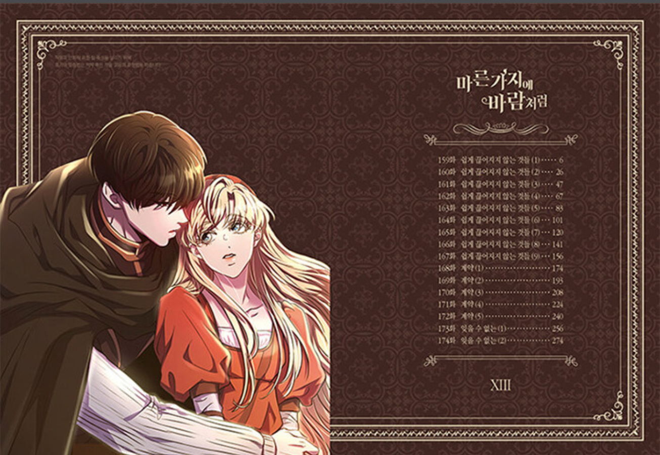 [1st edition]Like Wind on a Dry Branch : Manhwa Comic book vol.13