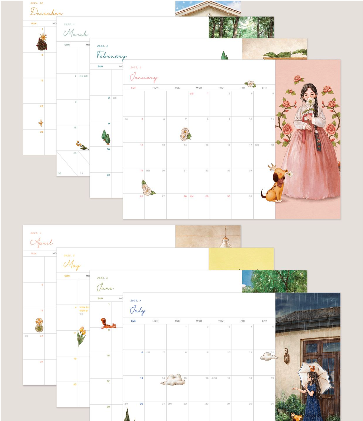 [pre-order][tumblbug] 2025 AEPPOL Forest Girl Diary : Planner and Calendar