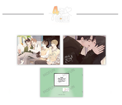 [collaboration cafe] Beyond Together 2nd : 4 Week Lover : Illustration art board set(2p)