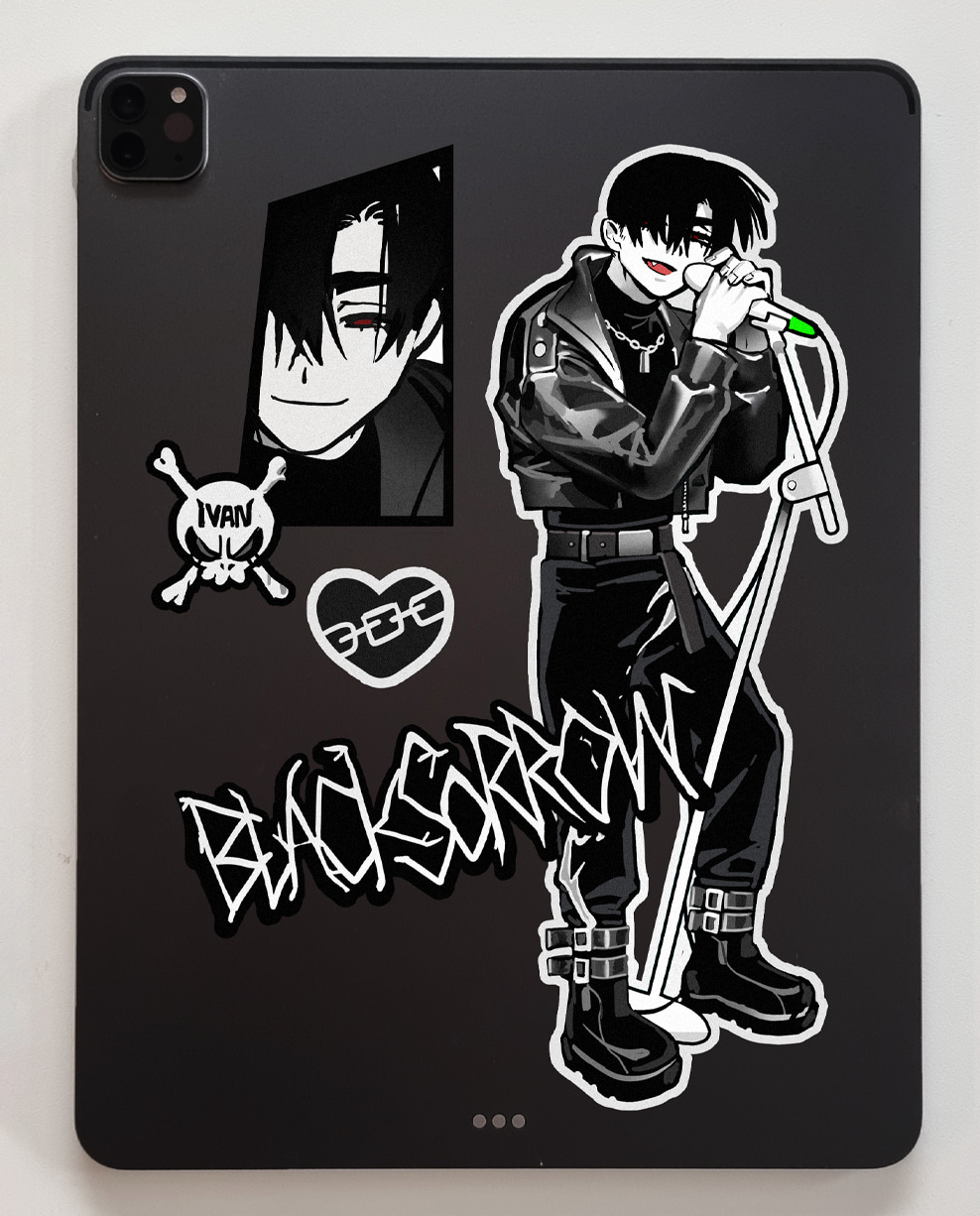 Alien Stage : IVAN & TILL Rock Sticker – nemo it store