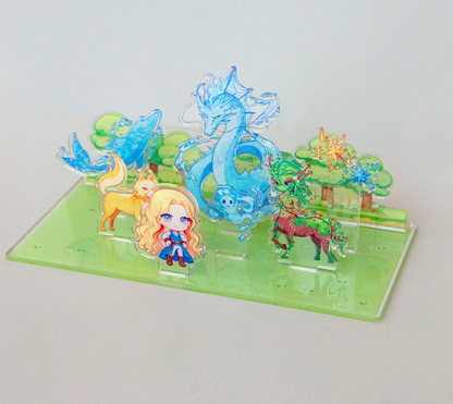 The Golden-Haired Summoner Acrylic Diorama