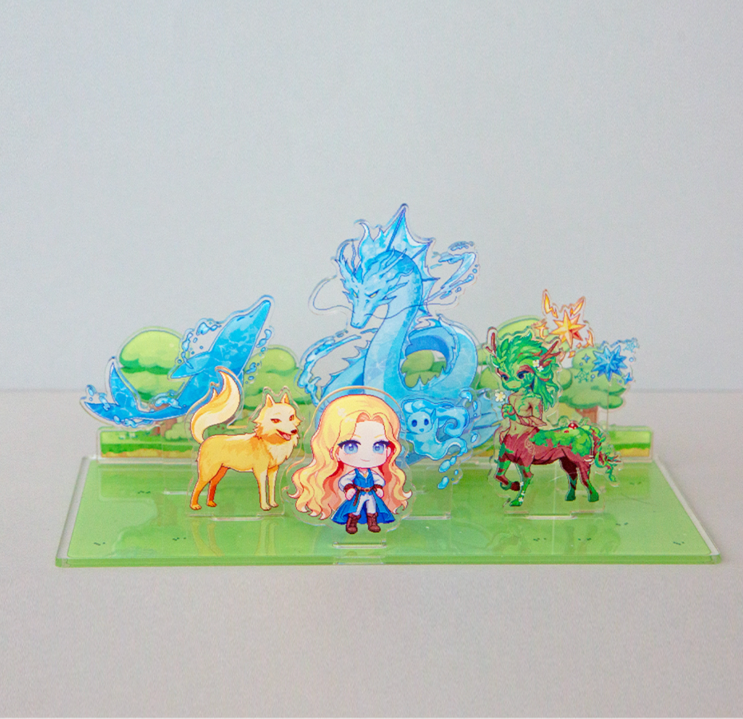 The Golden-Haired Summoner Acrylic Diorama