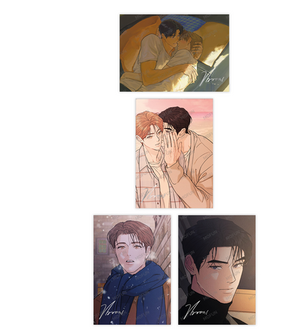 [collaboration cafe 2nd] Limited Run : Illustration Artboards Set(4p)