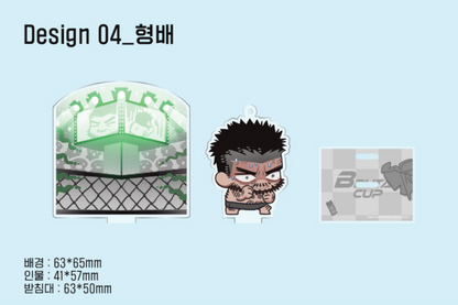[collaboration cafe] BAKJJINDEUK × VIPER : [Indomitable Champion] Mini SD Acrylic Diorama with dog tag