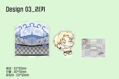 [collaboration cafe] BAKJJINDEUK × VIPER : [Indomitable Champion] Mini SD Acrylic Diorama with dog tag