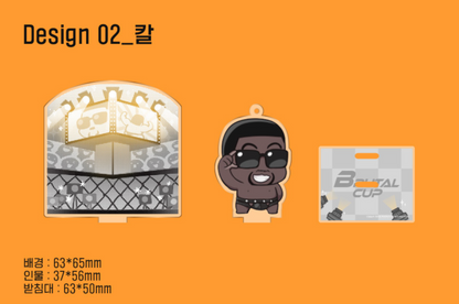 [collaboration cafe] BAKJJINDEUK × VIPER : [Indomitable Champion] Mini SD Acrylic Diorama with dog tag