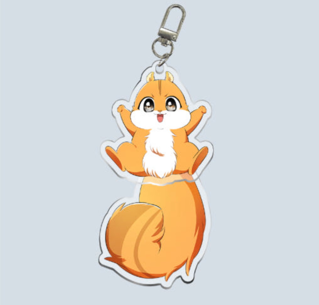 Talented Baby Squirrel : Beatty Acrylic Keyring