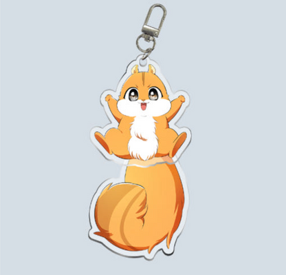 Talented Baby Squirrel : Beatty Acrylic Keyring