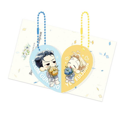 [collaboration cafe] The Dangerous Convenience Store : Wedding SD Magnet Couple keyring set