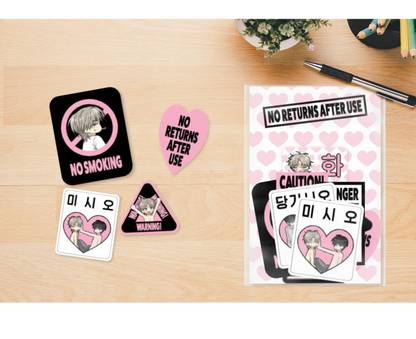 [POP UP] No Returns After Use : Sticker Pack