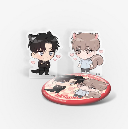 [pre-order][MINI TOWN] Living Together Comes First : Acrylic Block, Can Badge