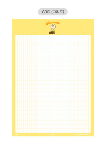 Peanuts B5 Notes Memo pad 8 Types