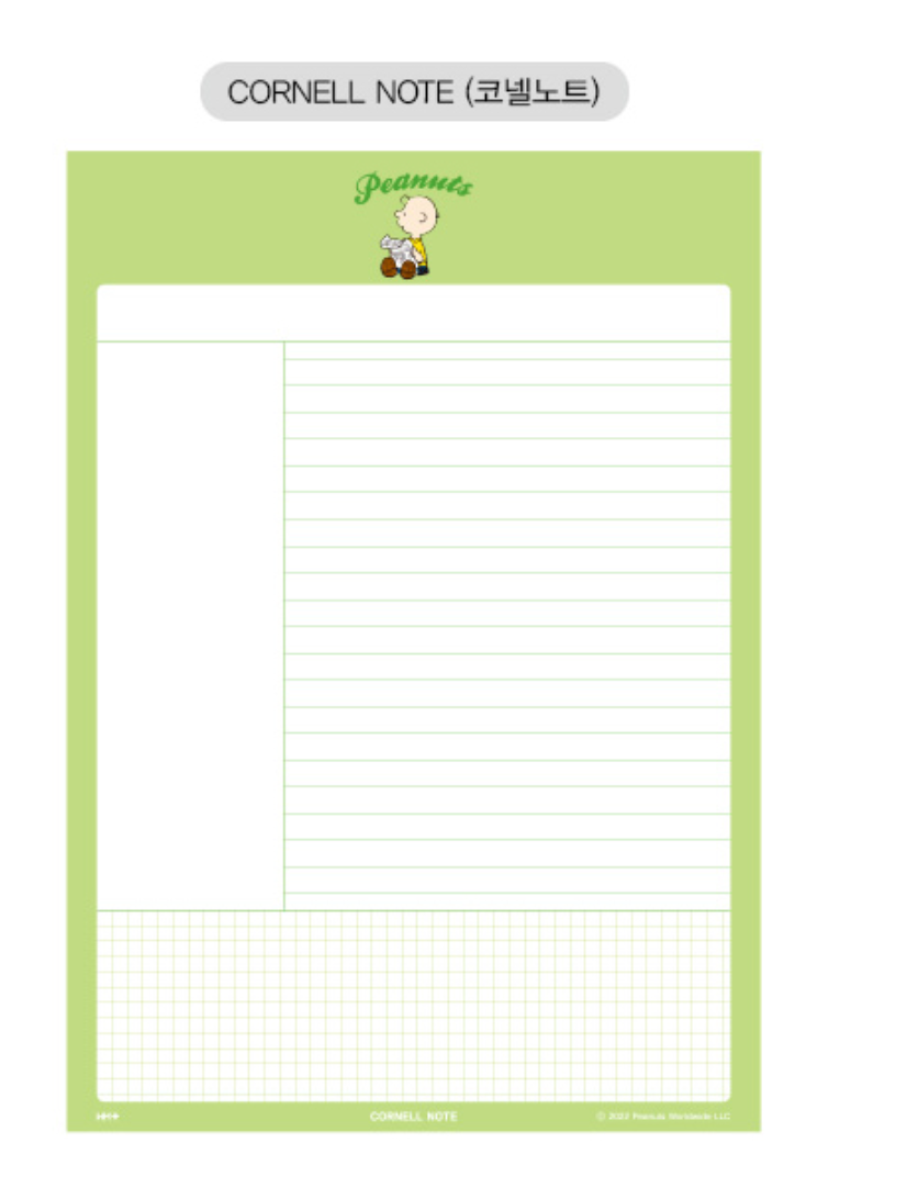 Peanuts B5 Notes Memo pad 8 Types