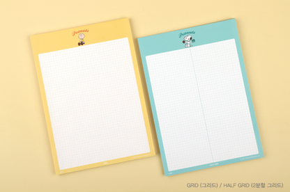 Peanuts B5 Notes Memo pad 8 Types