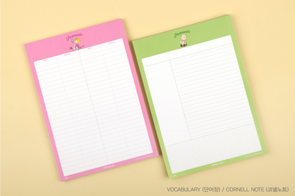 Peanuts B5 Notes Memo pad 8 Types