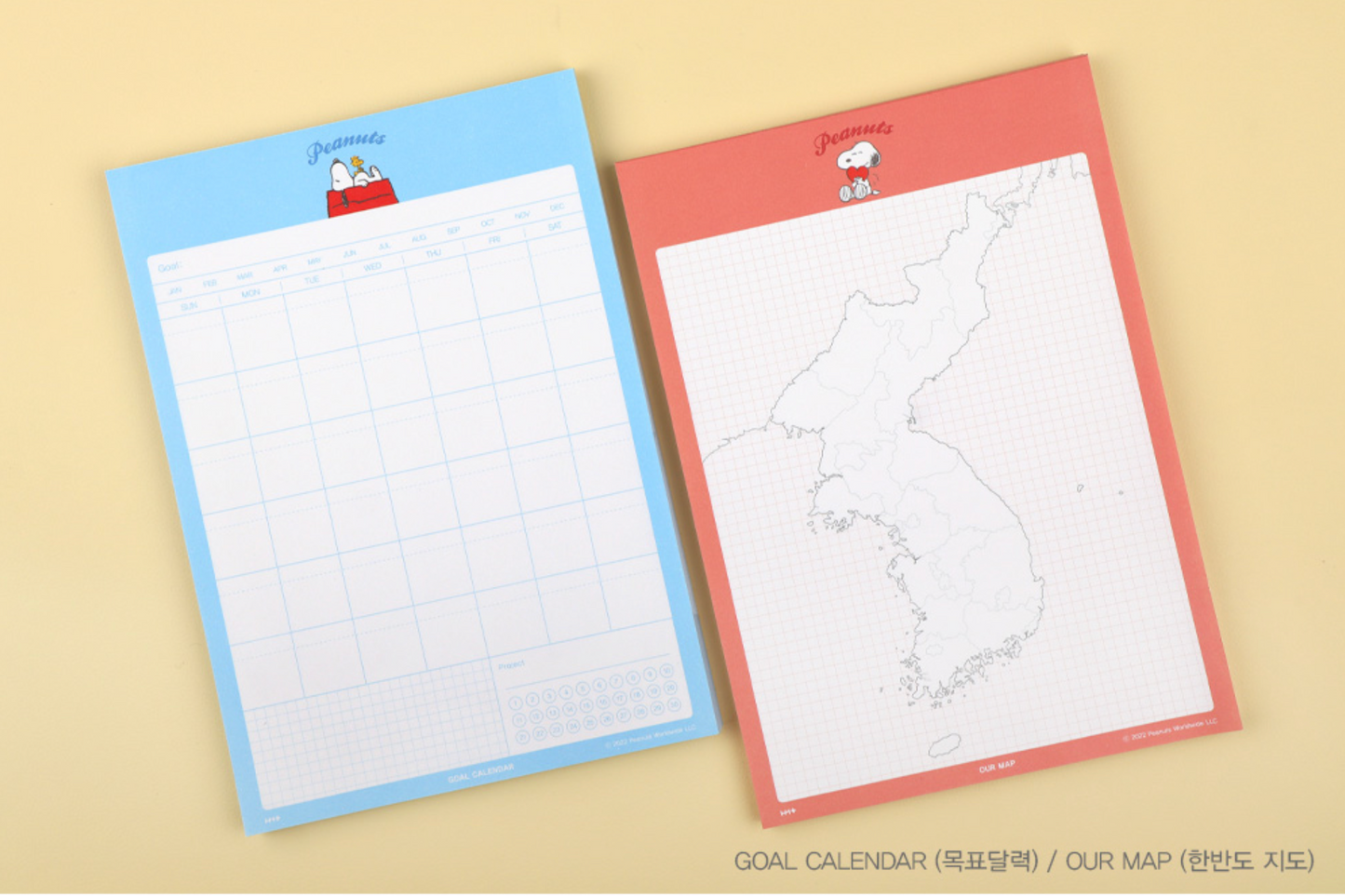 Peanuts B5 Notes Memo pad 8 Types