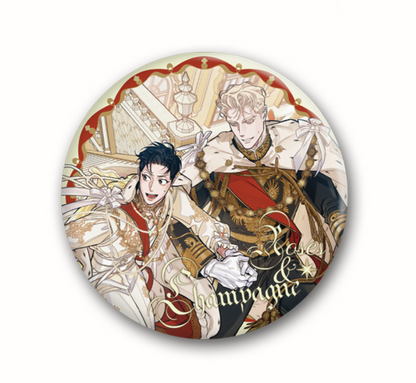 [pre-order] Roses and Champagne : Can Badge(75mm)