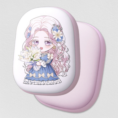 The Flower That Swallowed The Beast : [Iris] Bordered cushion