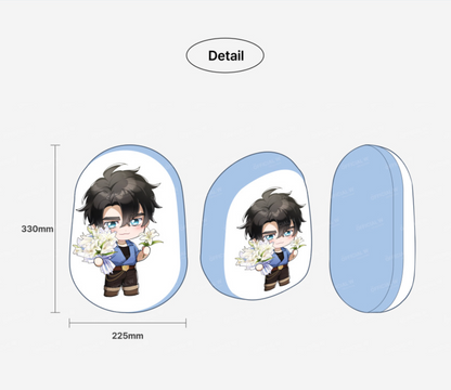 The Flower That Swallowed The Beast : [Keibrandt] Bordered cushion