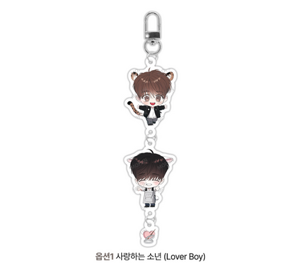 [collaboration cafe] Author Zec(Lover Boy, Sparkling Baby) : Acrylic Keyring