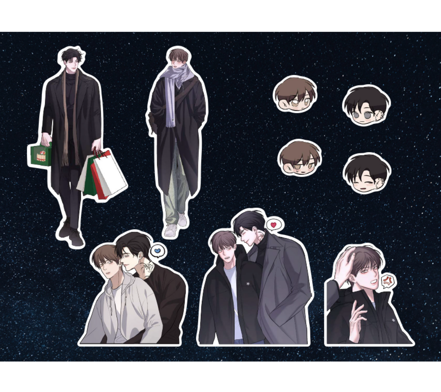 [Be On Cafe] Night of Muheun : Sticker Pack