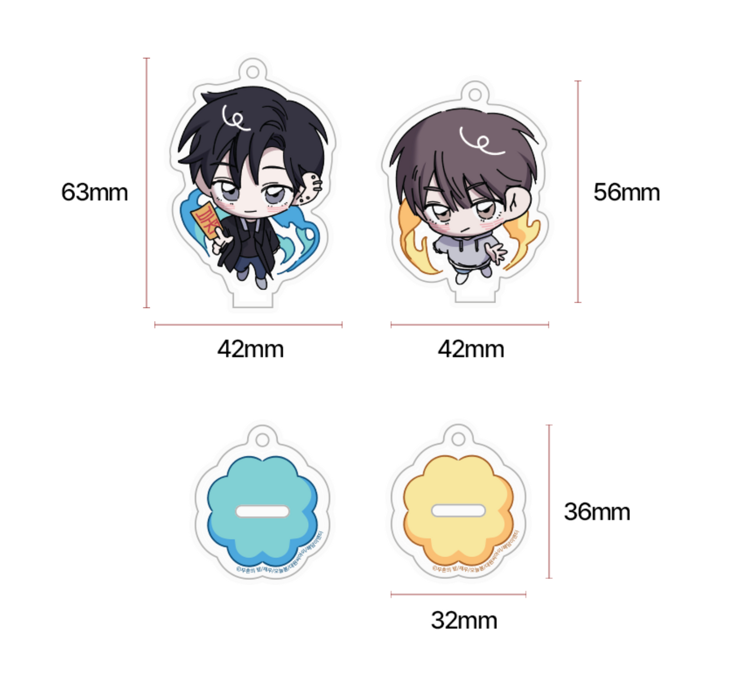 [Be On Cafe] Night of Muheun : Acrylic stand Keyring