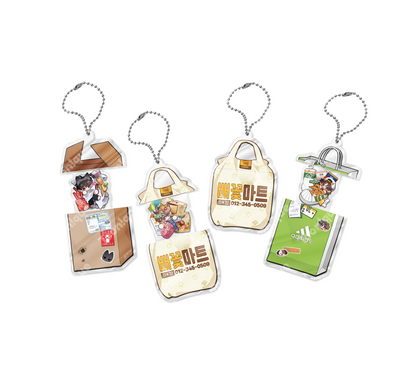 [Toonique Cafe] When Pear Blossoms Bloom : Pull-up Acrylic Keyring