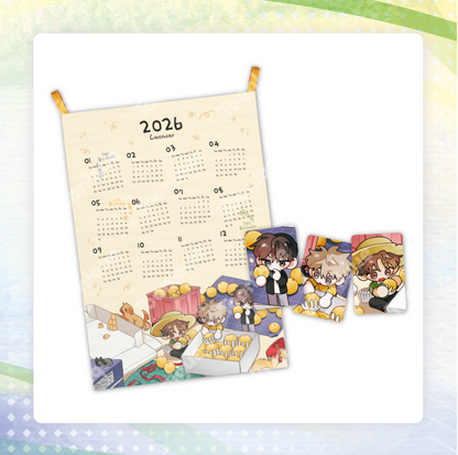 [Toonique Cafe] When Pear Blossoms Bloom : 2026 Fabric Calendar Set