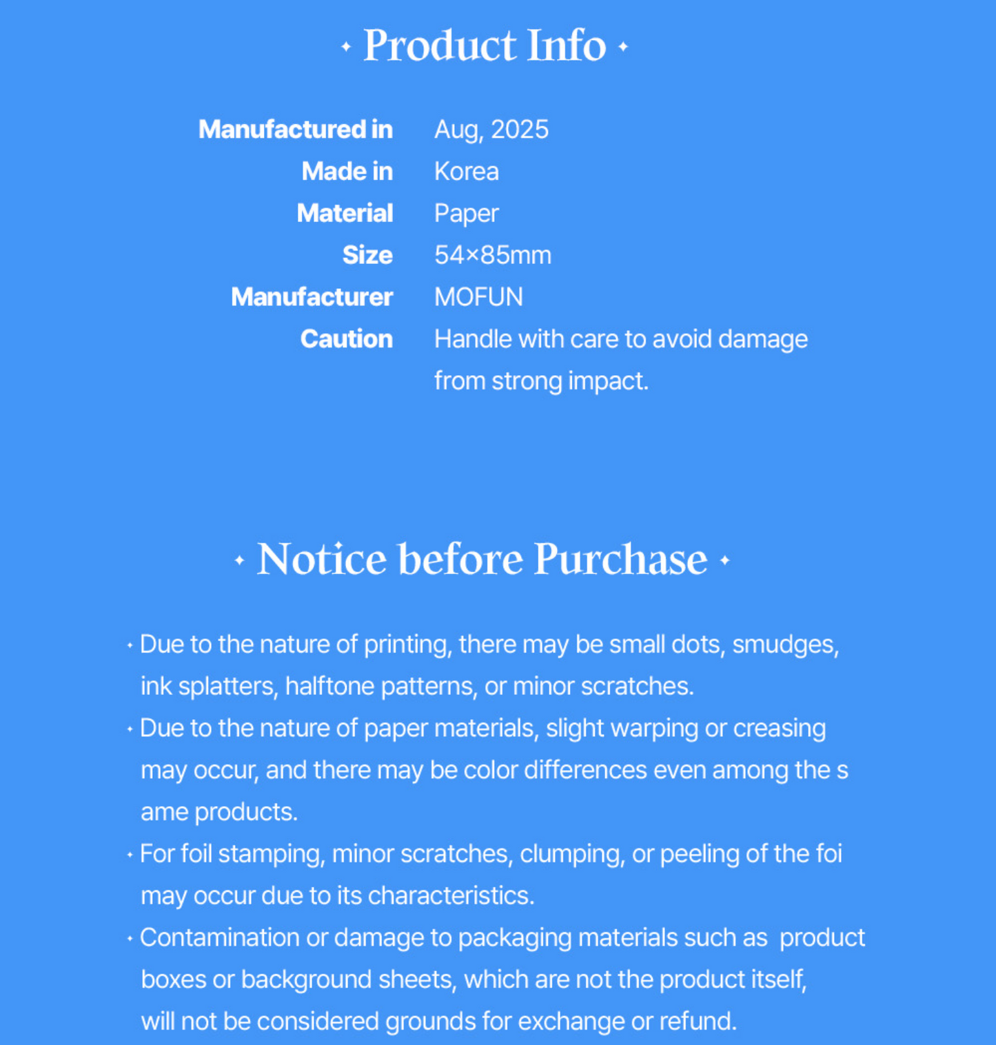 AKUGETSUxC!naH Concert [Hold the Light] : Photocard Set(2 Type)