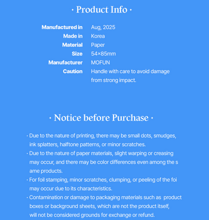 AKUGETSUxC!naH Concert [Hold the Light] : Photocard Set(2 Type)