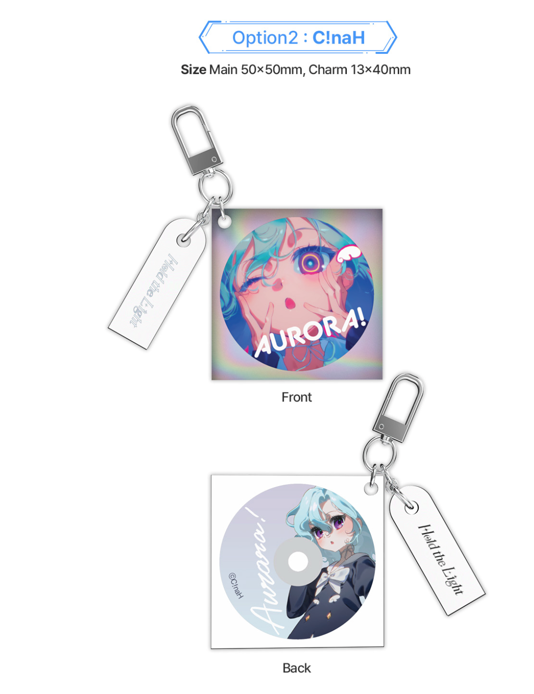 AKUGETSUxC!naH Concert [Hold the Light] : Acrylic Keyring(2 Type)