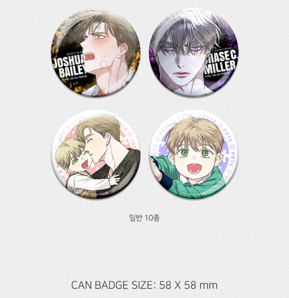 [Pre-order][Fantazit Cafe] Kiss Me If You Can : Can Badge, Pin Button(random)