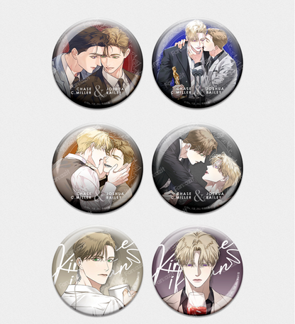 [Pre-order][Fantazit Cafe] Kiss Me If You Can : Can Badge, Pin Button(random)