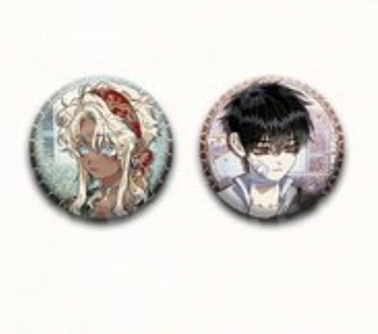 [LEBOM CAFE] Blossoms of the White Night : Can Badge Set