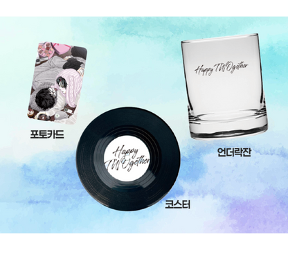 [Pre-order][Be On Cafe] Happy Twogether : Glass Set