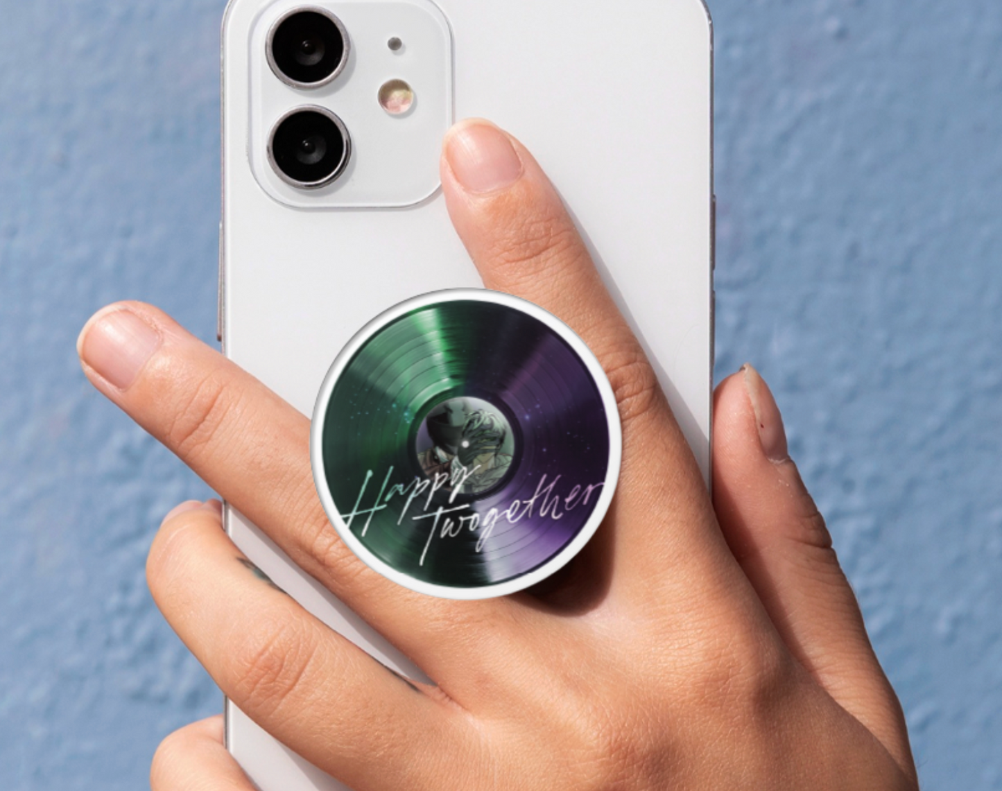 [Be On Cafe] Happy Twogether : Vinyl Record Phone Grip