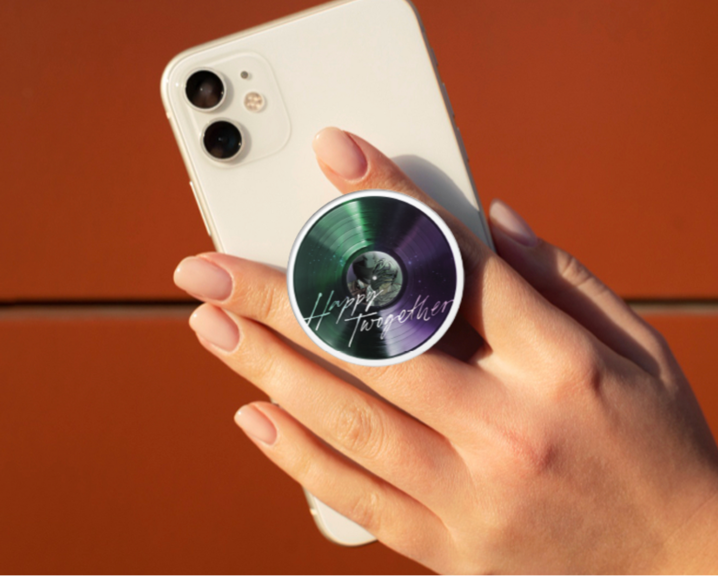 [Be On Cafe] Happy Twogether : Vinyl Record Phone Grip