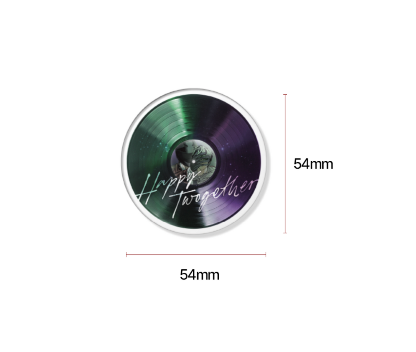 [Be On Cafe] Happy Twogether : Vinyl Record Phone Grip