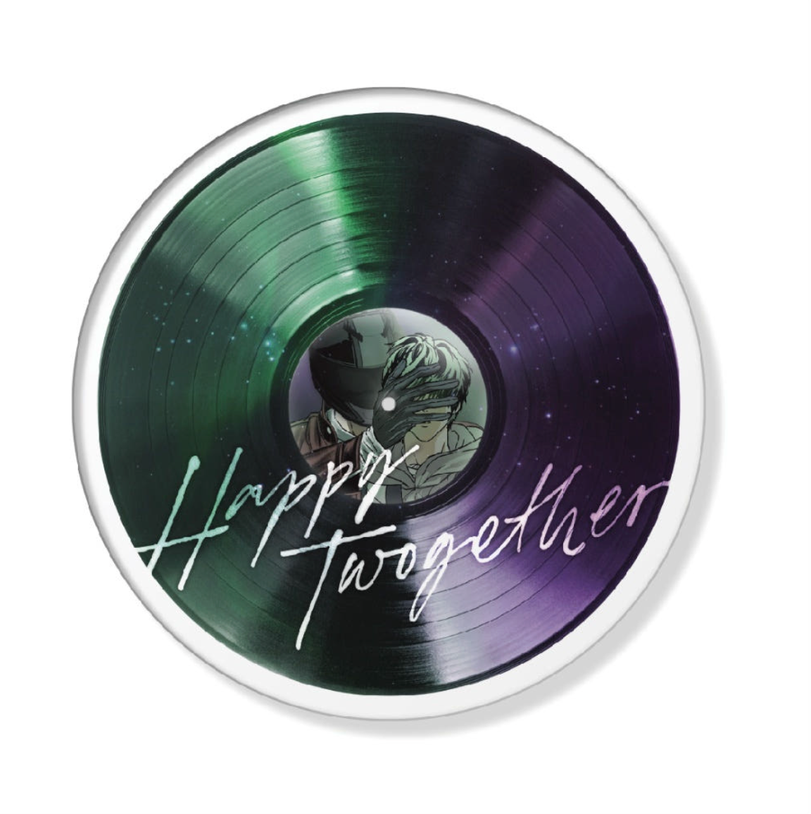 [Be On Cafe] Happy Twogether : Vinyl Record Phone Grip